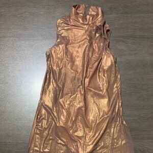 Revolution Brown Foil Mesh Spandex Dress Dance Costume SA (Adult Small)